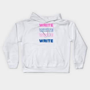 Write Write Write Write Kids Hoodie